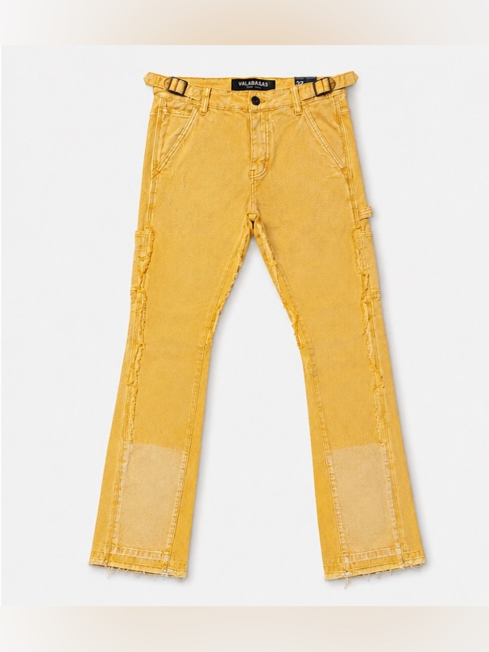 Valabasas Men's Skinny Carpenter Jeans in Yellow - Picture 3 of 4